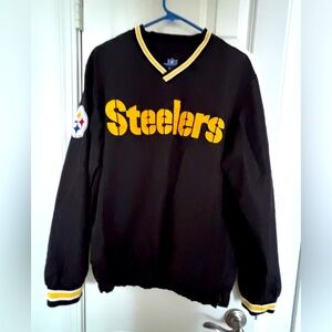 NFL Team Apparel Pittsburgh Steelers Pullover Windbreaker Jacket Men’s 
Size M